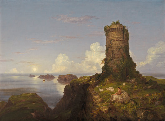 Romantic Landscape with Ruined Tower